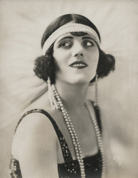 Silent Film Actress Zalla Zarana, born Rozalija Srsen in Zuzemberk, Slovenia, Publicity Portrait by Witzel Studios L.A., 1920's