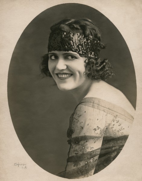 Silent Film Actress Zalla Zarana, born Rozalija Srsen in Zuzemberk, Slovenia, Publicity Portrait by Empire L.A., 1920's