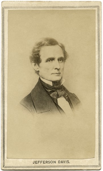 Jefferson Davis (1808-89), American Politician, President of the Confederate States, 1861-65, Head and Shoulders Portrait, 1860's