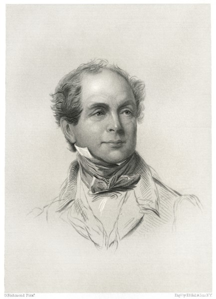 Thomas Moore (1779-1852), Irish Poet, Songwriter and Entertainer, Head and Shoulders Portrait, Engraving by H.B. Hall & Sons, 1876