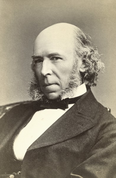 Herbert Spencer (1820-1903), English Philosopher, Sociologist, Biologist and Prominent Classical Liberal Political Theorist of the Victorian Era, Portrait, 1870's