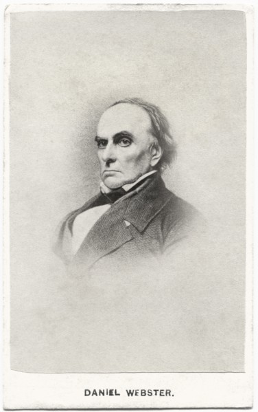 Daniel Webster (1782-1852), American Politician, Served as Congressman in the U.S. House of Representatives, Senator, &  Secretary of State, Head and Shoulders Portrait