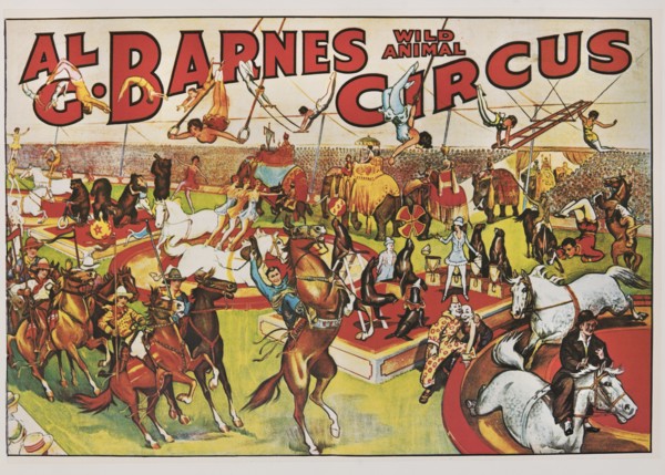 Al G. Barnes Wild Animal Circus, Circus Poster, 1930's