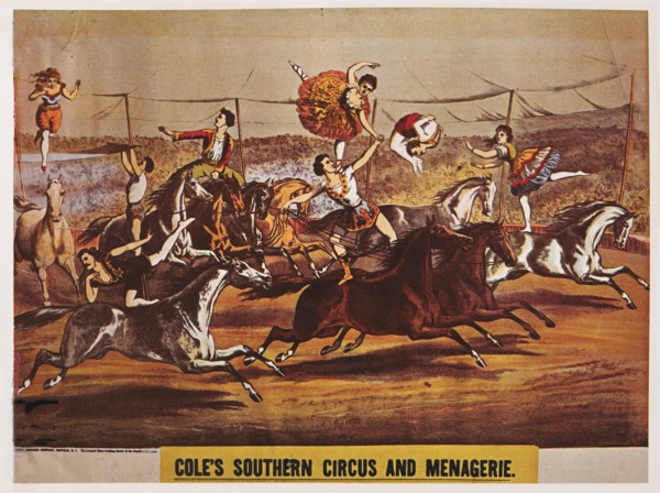 Cole's Southern Circus and Menagerie, Circus Poster, Lithograph, 1882