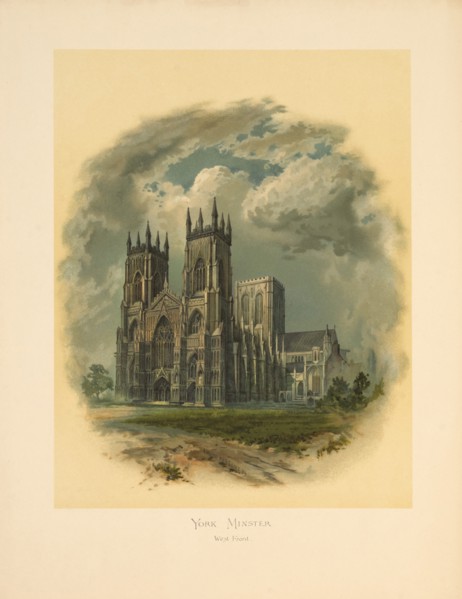 York Minster, West Front, Arthur Wilde Parsons, 1886