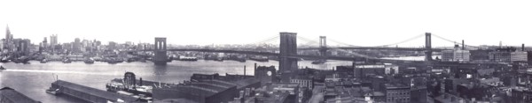 East River Bridges, New York City, New York, USA, Irving Underhill, 1909