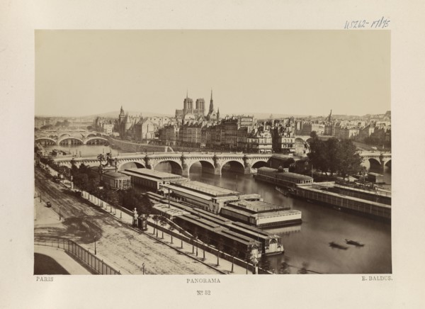 Panorama, Paris, France, Silver Albumen Print, Edouard Baldus, 1860's