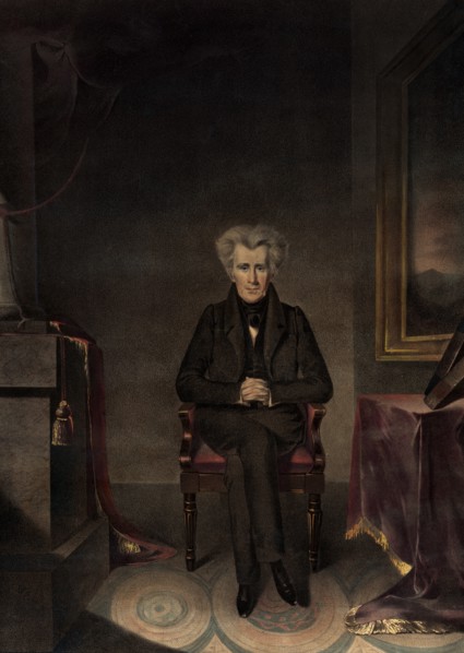 Andrew Jackson, President of the United States, from the Original Painting by W.J. Hubard, Drawn on Stone by A. Newsam, Printed and Published by Lehman & Duval, Philadelphia, 1830