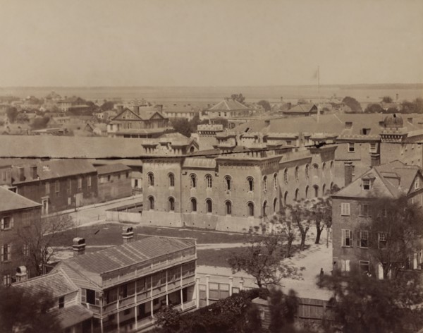 Cityscape during American Civil War, Charleston, South Carolina, USA, 1860's