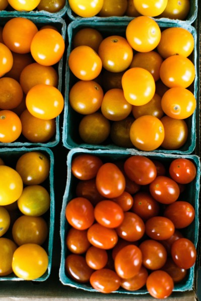 High Angle View of Cherry Tomatoes