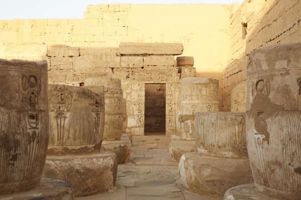 Reliefs, Medinat Habu Temple, Luxor, Egypt