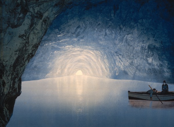 Blue Grotto, Capri, Italy, Photochrome Print, Detroit Publishing Company, 1900