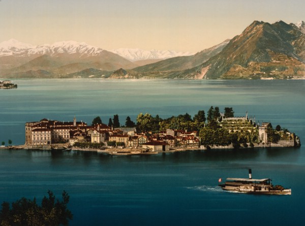Isola Bella, General View, Lake Maggiore, Italy, Photochrome Print, Detroit Publishing Company, 1900