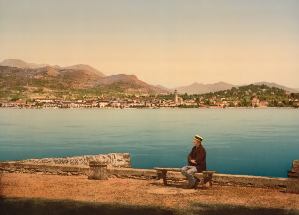 Isola di San Giovanni, Lake Maggiore, Pallanza, Italy, Photochrome Print, Detroit Publishing Company, 1900