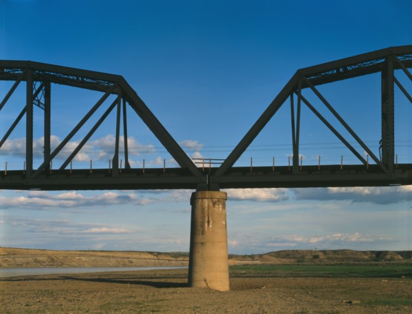 Calipso Bridge, Spanning Yellowstone River, Terry, Montana, USA, Jet Lowe, 1960's