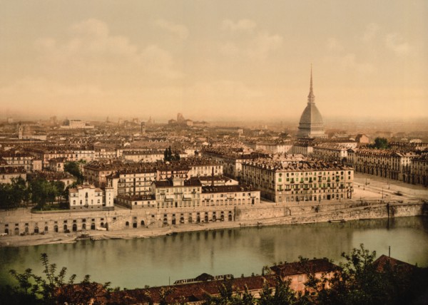 General View from Mount of the Capuchins, Turin, Italy, Photochrome Print, Detroit Publishing Company, 1900