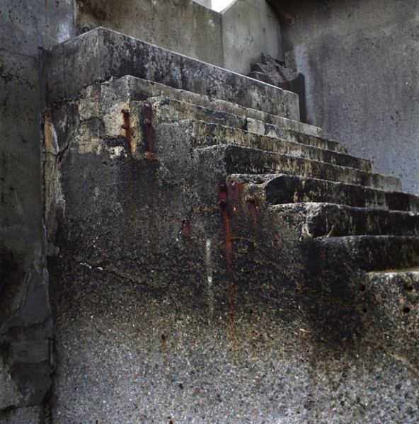 Damaged Old Concrete Stairs