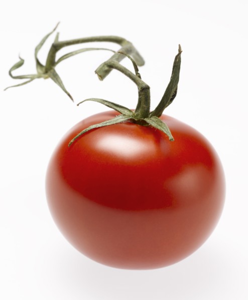 Whole Red Cherry Tomato with Stem