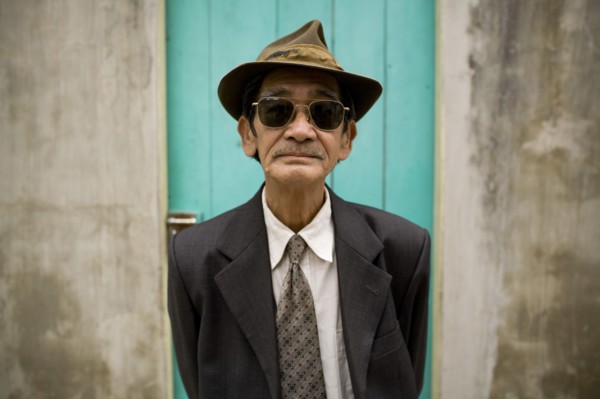 Vietnamese Man in Suit, Hat and Sunglasses
