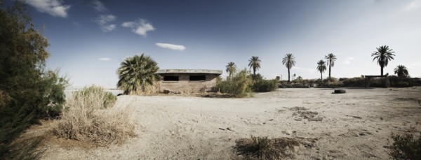 Desert Panoramic with Old Building