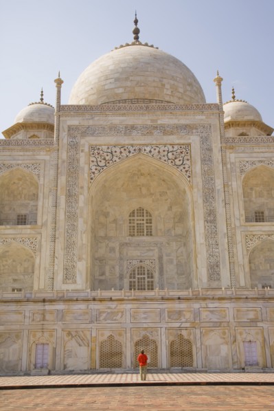 Man by Taj Mahal Mausoleum, Agra, India