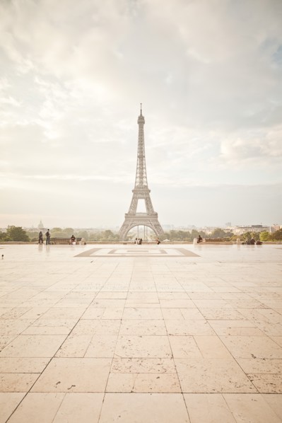 Eiffel Tower Viewed from the Trocadero, Paris France