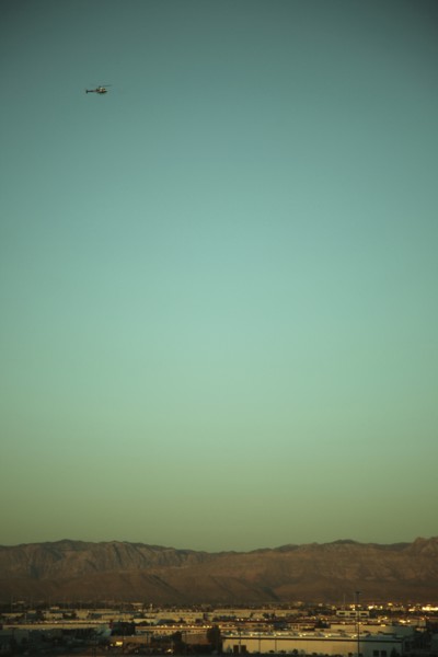 Helicopter in Sky, Las Vegas, NV