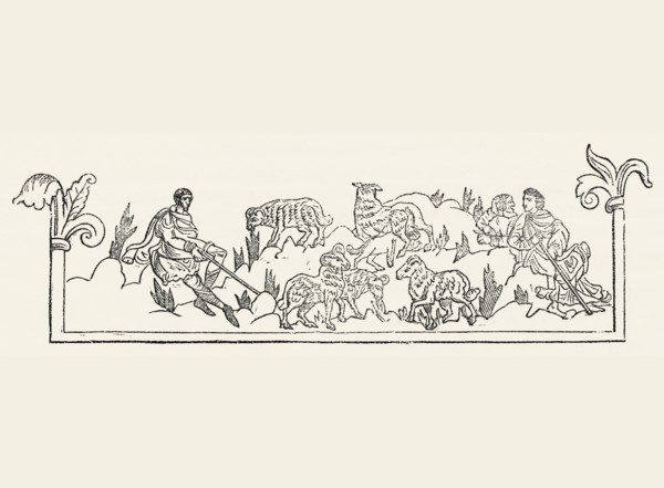 Anglo-Saxon Calendar, May, pre-Norman Conquest of 1066, Illustration from John Cassell's Illustrated History of England, Vol. I from the earliest period to the reign of Edward the Fourth, Cassell, Pet...