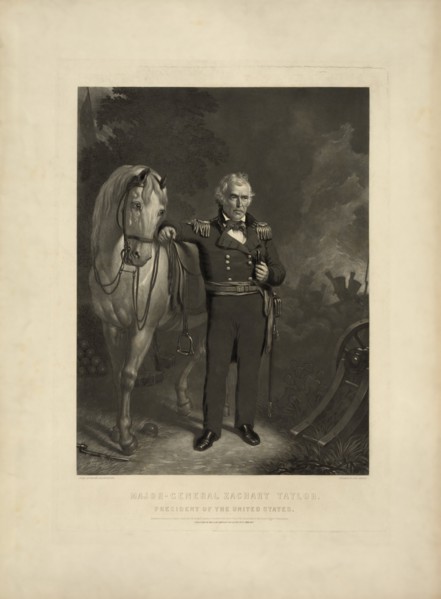 Major General Zachary Taylor, President of the United States, Engraving by J. Sartain from an Original Daguerreotype, 1848