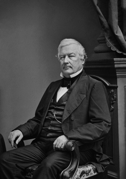 U.S. President Millard Fillmore, Seated Portrait, Mathew Brady, Brady-Handy Collection, between 1855 and 1865