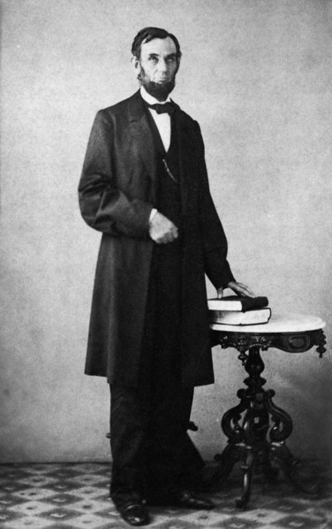 Full-Length Portrait of U.S. President Abraham Lincoln, photograph by Alexander Gardner, Washington DC, USA, August 8, 1863