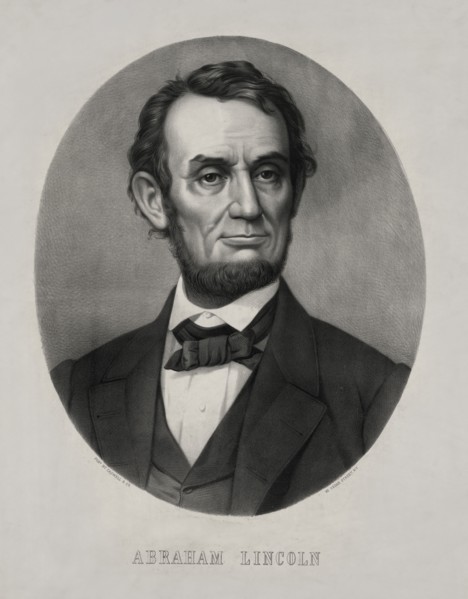 Head and Shoulders Portrait of Abraham Lincoln, Published by Caldwell & Co., New York, 1860's