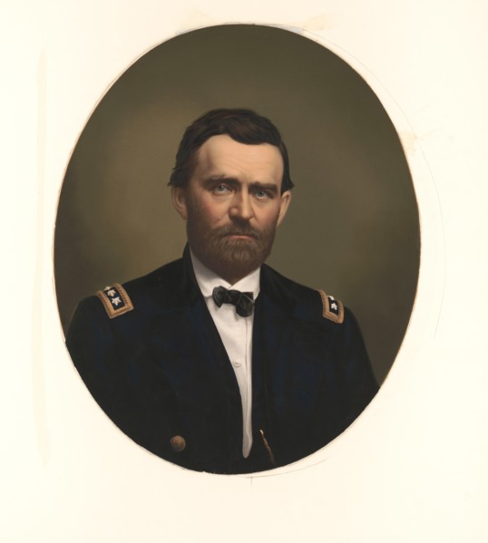 Ulysses S. Grant (1822-85), 18th President of the United States 1869-77, General of Union Army during American Civil War, Head and Shoulders Portrait, Published by E.C. Middleton & Co., Cincinnati, 18...