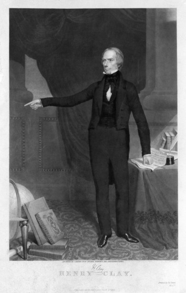 Henry Clay (1777-52), American Statesman who Represented Kentucky in both the U.S Senate and House of Representatives, Full-Length Portrait, Engraved by J. Sartain, from Original Drawings and Daguerre...