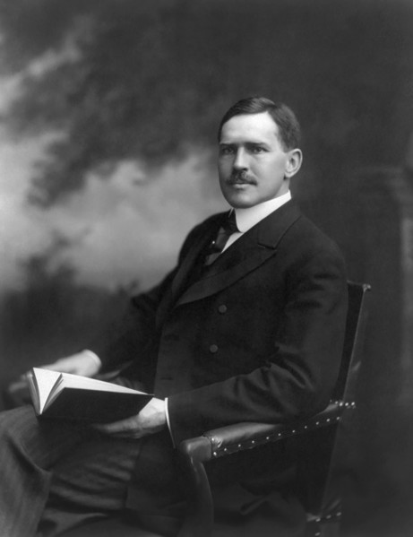 James Rudolph Garfield (1865-1950), American Politician and Lawyer, son of U.S. President James A. Garfield, Served as Secretary of the Interior during Theodore Roosevelt's Administration, Seated Port...