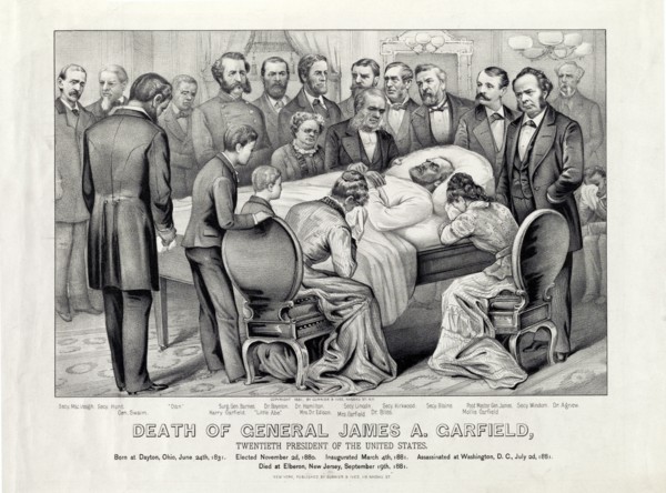 Death of General James A. Garfield: Twentieth President of the United States, Lithograph, Currier & Ives, 1881