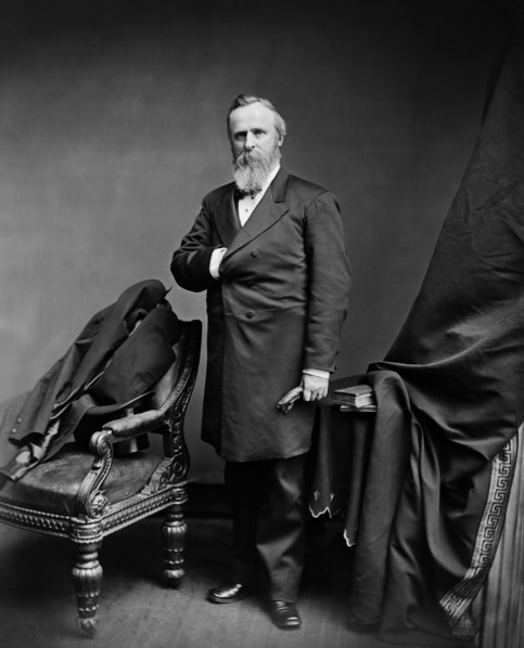 Rutherford B. Hayes (1822-93), 19th President of the United States 1877-81, Full Length Portrait, Photograph, Brady-Handy Collection, 1870's