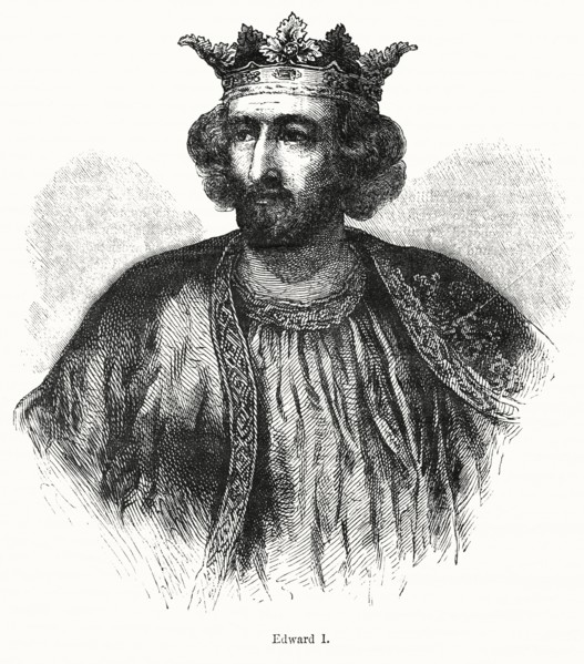 Edward I, Illustration from John Cassell's Illustrated History of England, Vol. I from the earliest period to the reign of Edward the Fourth, Cassell, Petter and Galpin, 1857