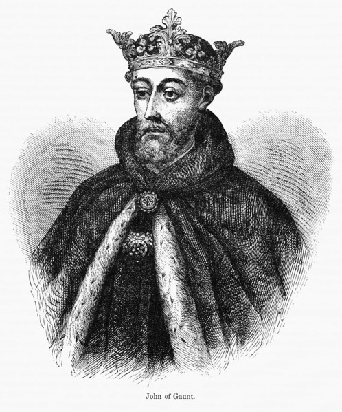 John of Gaunt, Illustration from John Cassell's Illustrated History of England, Vol. I from the earliest period to the reign of Edward the Fourth, Cassell, Petter and Galpin, 1857