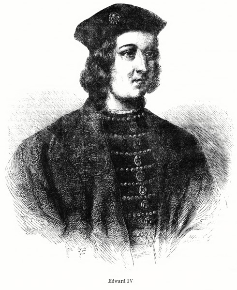 Edward IV, King of England, 1442-83, Illustration from John Cassell's Illustrated History of England, Vol. I from the earliest period to the reign of Edward the Fourth, Cassell, Petter and Galpin, 185...