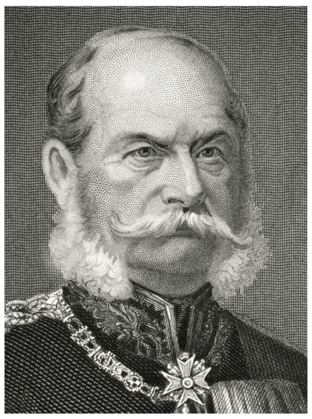 William I (1797-1888), Emperor of Germany 1871-88, Head and Shoulders Portrait, Steel Engraving, Portrait Gallery of Eminent Men and Women of Europe and America by Evert A. Duyckinck, Published by Hen...