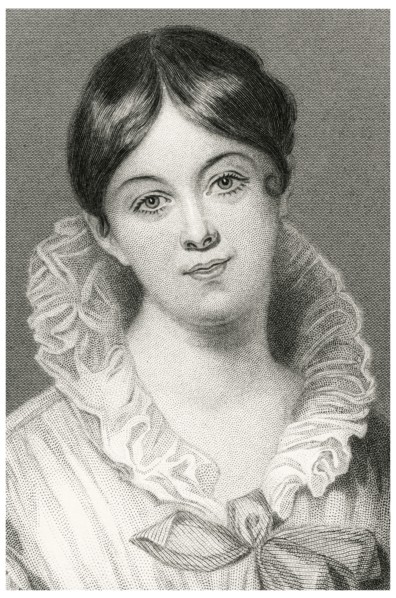 Letitia Elizabeth Landon (1802-38), English Poet and Novelist, Head and Shoulders Portrait, Steel Engraving, Portrait Gallery of Eminent Men and Women of Europe and America by Evert A. Duyckinck, Publ...