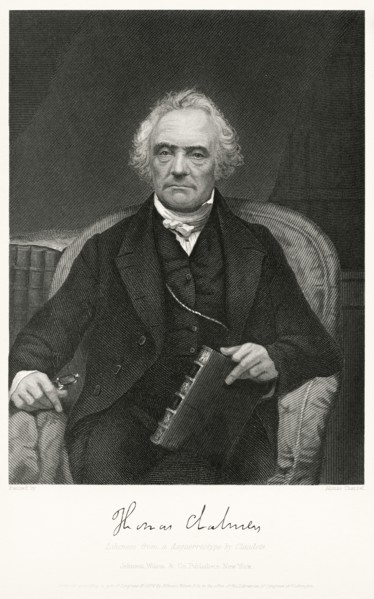 Thomas Chalmers (1780-1847), Scottish minister, professor of theology, political economist, and a leader of both the Church of Scotland and of the Free Church of Scotland, Head and Shoulders Portrait,...
