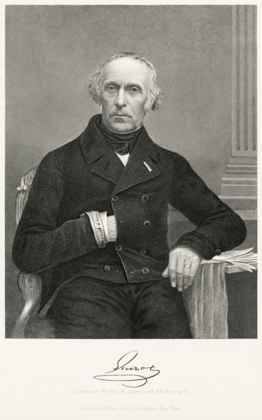 Francis Guizot (1787-1874), French Political Figure and Historian, Seated Portrait, Steel Engraving, Portrait Gallery of Eminent Men and Women of Europe and America by Evert A. Duyckinck, Published by...