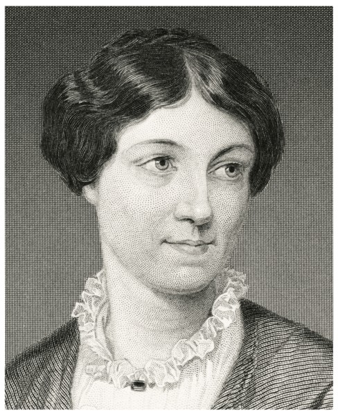 Harriet Martineau (1802-76), English Writer and Social Theorist, often Cited as the First Female Sociologist, Head and Shoulders Portrait, Steel Engraving, Portrait Gallery of Eminent Men and Women of...
