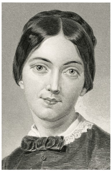 Frances Sargent Osgood (1811-50), American Poet, Head and Shoulders Portrait, Steel Engraving, Portrait Gallery of Eminent Men and Women of Europe and America by Evert A. Duyckinck, Published by Henry...