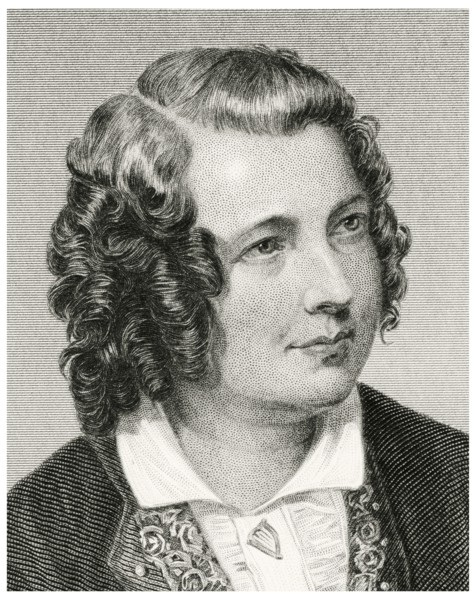 Eliza Cook (1818-89), English Author and Poet, Head and Shoulders Portrait, Steel Engraving, Portrait Gallery of Eminent Men and Women of Europe and America by Evert A. Duyckinck, Published by Henry J...