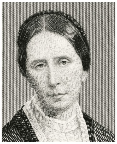 Angela Burdett-Coutts (1814-1906), 1st Baroness Burdett-Coutts, English Heiress and Philanthropist, Head and Shoulders Portrait, Steel Engraving, Portrait Gallery of Eminent Men and Women of Europe an...