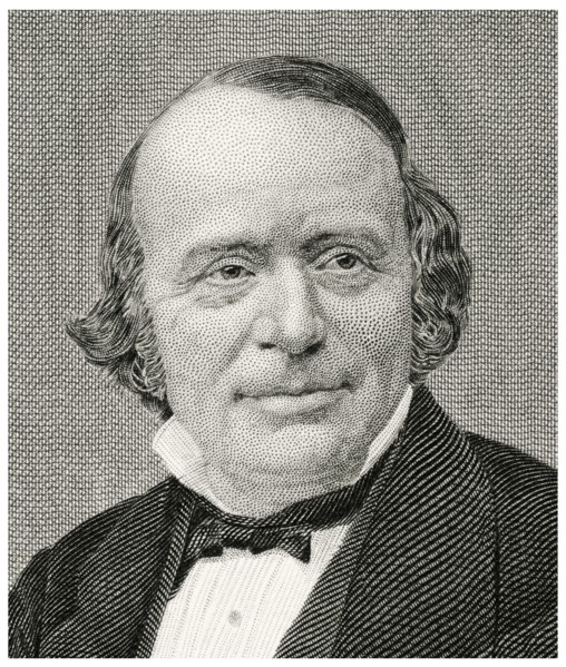 Louis Agassiz (1807-73), Swiss-American Biologist and Geologist, Head and Shoulders Portrait, Steel Engraving, Portrait Gallery of Eminent Men and Women of Europe and America by Evert A. Duyckinck, Pu...