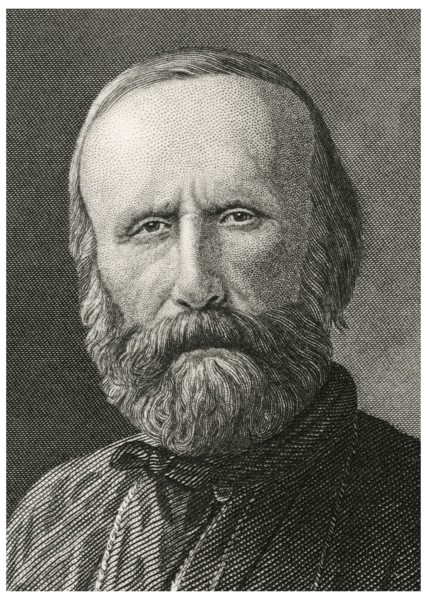 Giuseppe Garibaldi (1807-82), Italian General, Contributed to the Achievement of Italian Unification, Head and Shoulders Portrait, Steel Engraving, Portrait Gallery of Eminent Men and Women of Europe ...